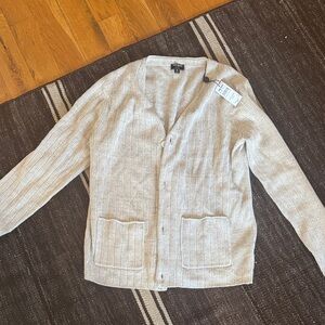 Todd Snyder Light Gray Knit Cardigan